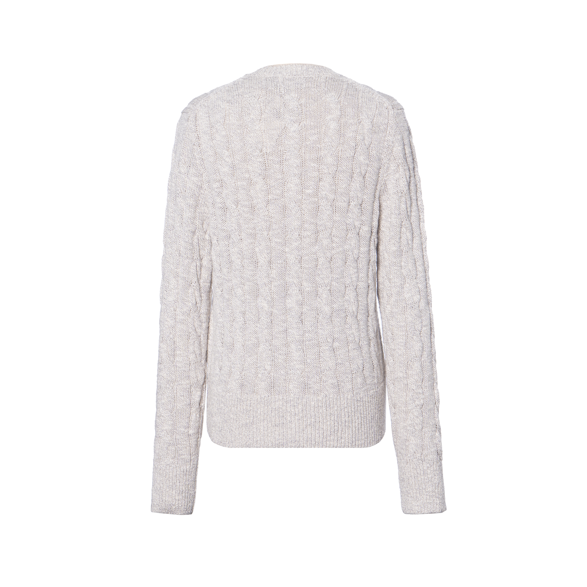 (Women) Polo Ralph Lauren  Light Grey Cable Knit Button-Up Sweater. 0400022029-112 圖 3