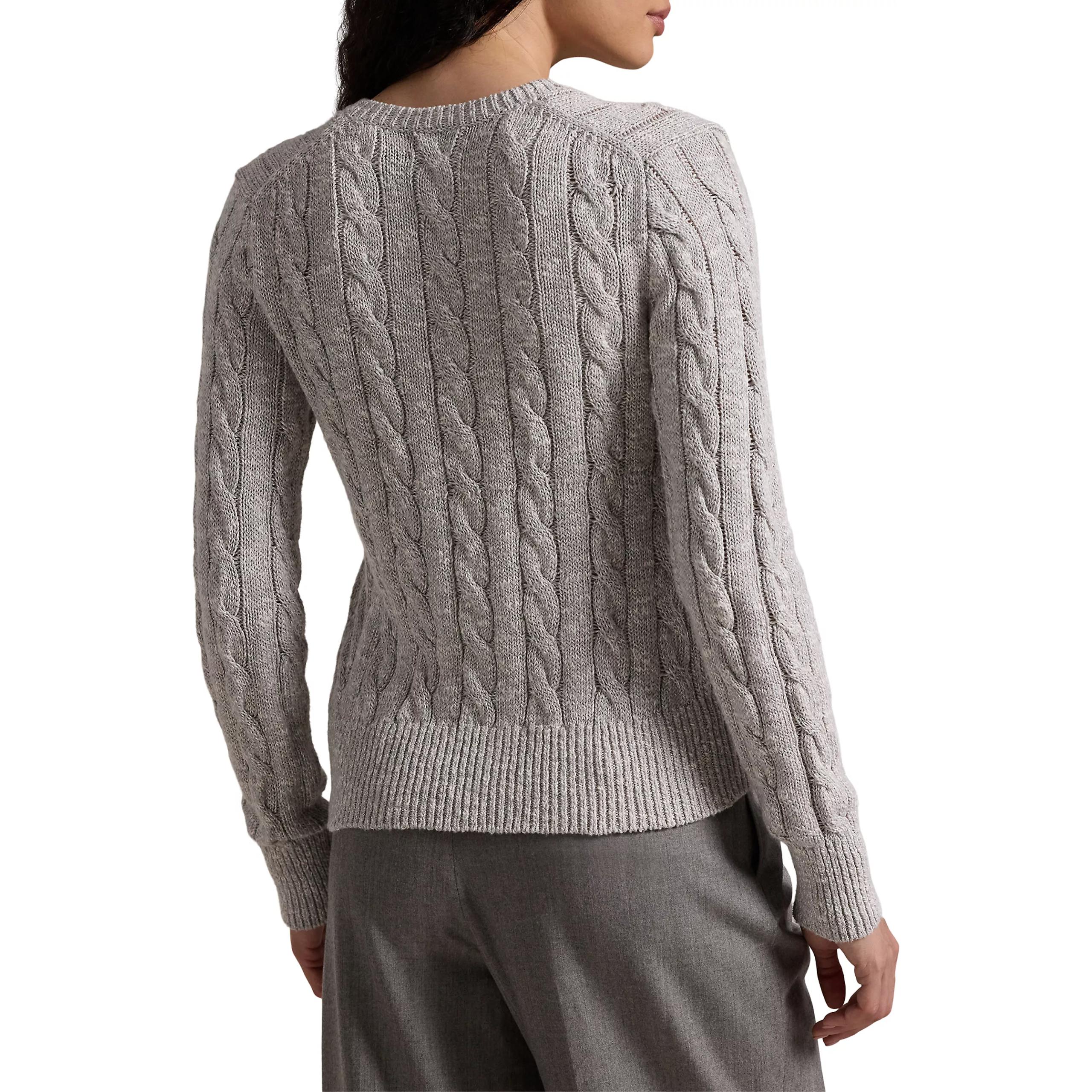 (Women) Polo Ralph Lauren  Light Grey Cable Knit Button-Up Sweater. 0400022029-112 圖 6