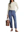 Lookbook (Women) Polo Ralph Lauren Logo Embroidered Crewneck Sweater Off-White. 211910421-001