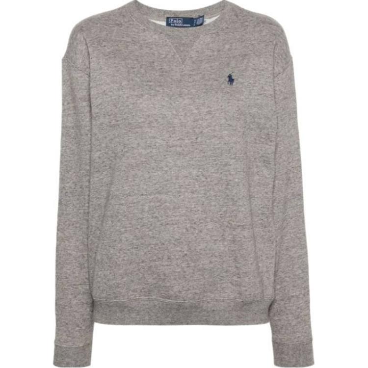 (Women) Polo Ralph Lauren  Logo Print Crewneck Pullover Sweatshirt - Grey. 211943006-004 圖 2