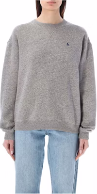 (Women) Polo Ralph Lauren Logo Print Crewneck Pullover Sweatshirt - Grey. 211943006-004 Lookbook (Women) Polo Ralph Lauren Logo Print Crewneck Pullover Sweatshirt - Grey. 211943006-004