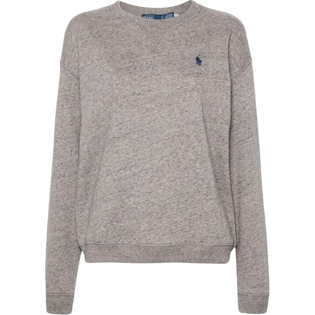 (Women) Polo Ralph Lauren  Logo Print Crewneck Pullover Sweatshirt - Grey. 211943006-004 圖 5