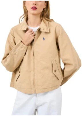 (W) Polo Ralph Lauren Logo 四分拉鍊寬鬆版運動外套 卡其色 211936442-003 Order (W) Polo Ralph Lauren Logo 四分拉鍊寬鬆版運動外套 卡其色 211936442-003