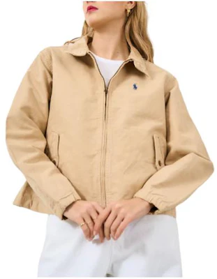 (W) Polo Ralph Lauren Logo 四分拉鍊寬鬆版運動外套 卡其色 211936442-003 Lookbook (W) Polo Ralph Lauren Logo 四分拉鍊寬鬆版運動外套 卡其色 211936442-003