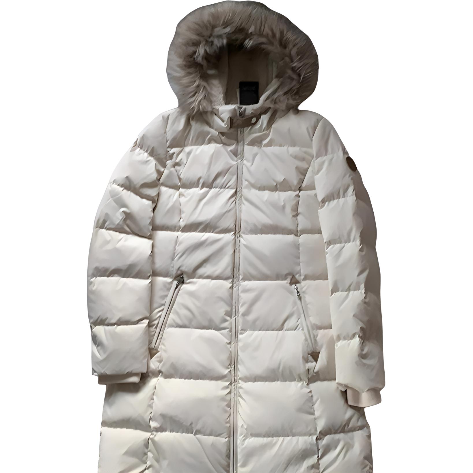 (Women) Polo Ralph Lauren  Logo Zip-Up Hooded Puffer Jacket Off-White. 297903530-002
