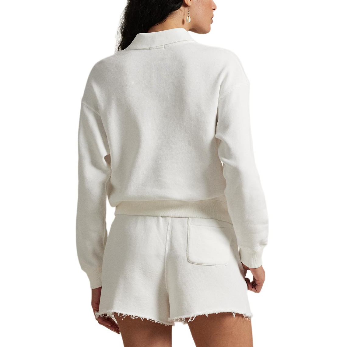 (Women) Polo Ralph Lauren  Loose-Fit Long-Sleeve Polo Shirt White WMPOKNINFB20811-100 圖 6