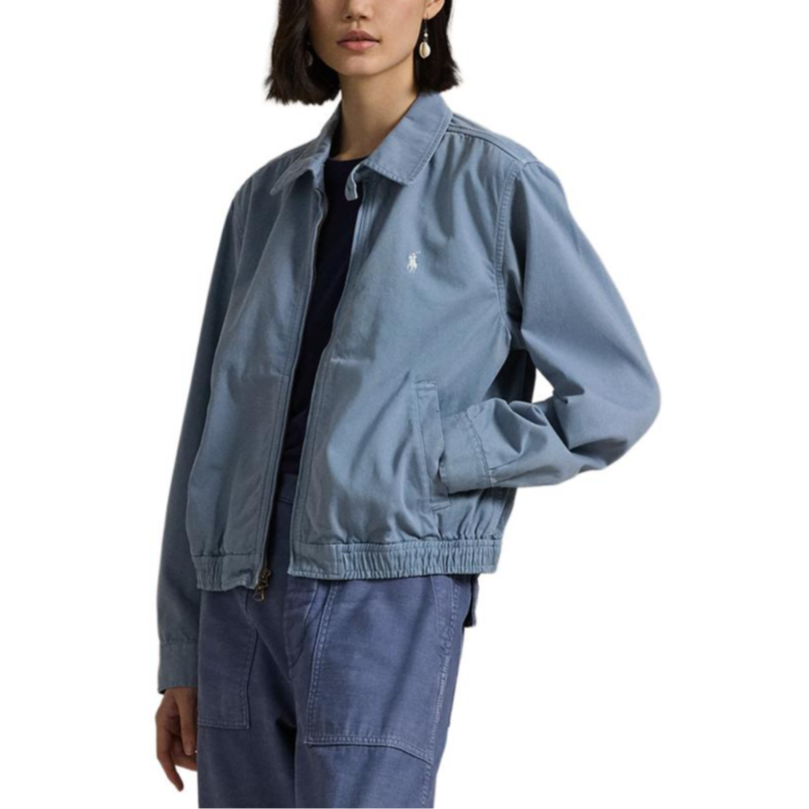 (Women) Polo Ralph Lauren  Loose-Fit Twill Stand-Collar Long-Sleeve Jacket Light Blue WMPOOTWN5A20092-400 圖 3