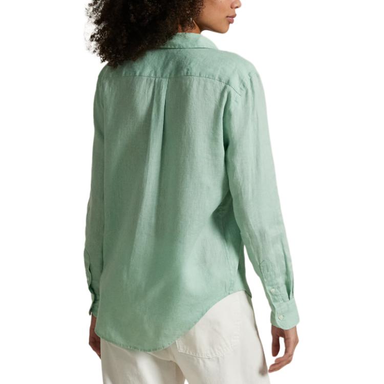 Purchase (W) Polo Ralph Lauren 寬鬆版綠色標誌長袖襯衫 211970730-013