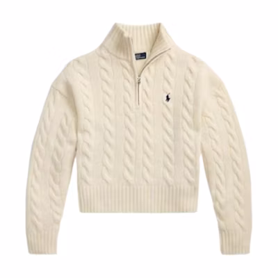 (Women) Polo Ralph Lauren Loose Fit Half-Zip Long Sleeve Sweater WMPOSWENC021316-100
