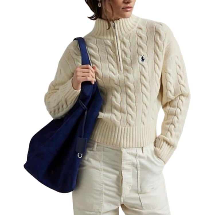 (Women) Polo Ralph Lauren  Loose Fit Half-Zip Long Sleeve Sweater WMPOSWENC021316-100 圖 5