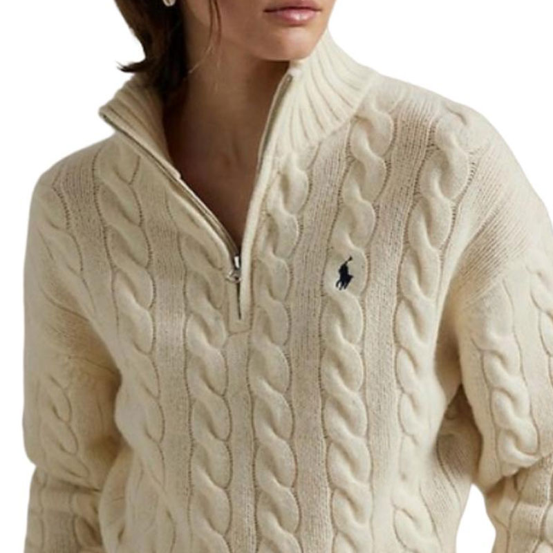 (Women) Polo Ralph Lauren  Loose Fit Half-Zip Long Sleeve Sweater WMPOSWENC021316-100 圖 7