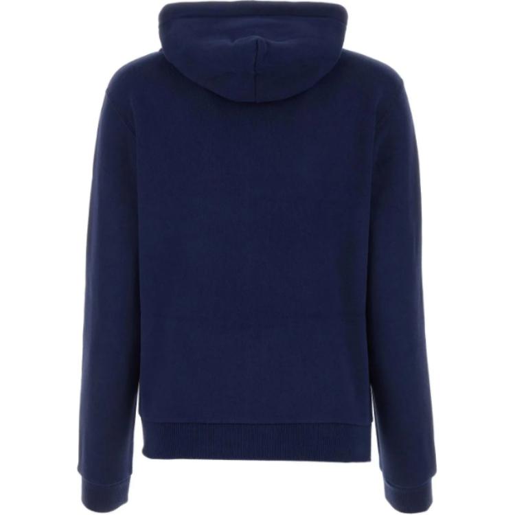 Lookbook (W) Sudadera con capucha Polo Ralph Lauren azul marino con logo bordado y cremallera. 211943008-002