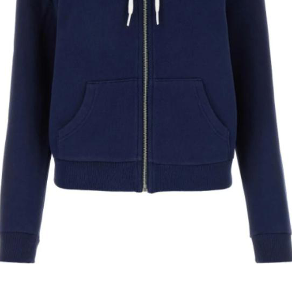 Purchase (W) Sudadera con capucha Polo Ralph Lauren azul marino con logo bordado y cremallera. 211943008-002