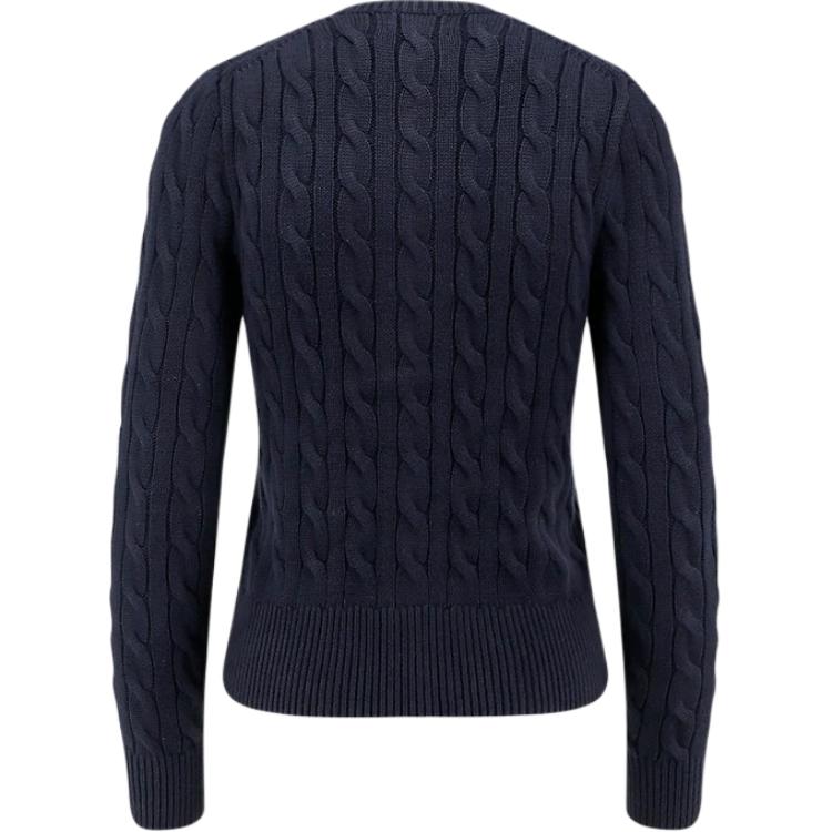 (Women) Polo Ralph Lauren  Navy Blue Single-Breasted Knitted Long-Sleeve Top 211971868-008 圖 3