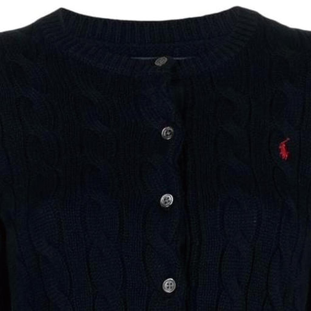 Sizing (W) Polo Ralph Lauren 海軍藍織紋開襟外套刺繡標誌 211891643-002