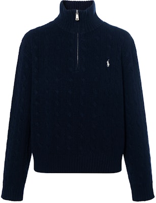 (W) Polo Ralph Lauren Suéter Tejido Cuello Alto Azul Marino Pony Bordado FW24. WMPOSWENC021111-400 Buy (W) Polo Ralph Lauren Suéter Tejido Cuello Alto Azul Marino Pony Bordado FW24. WMPOSWENC021111-400