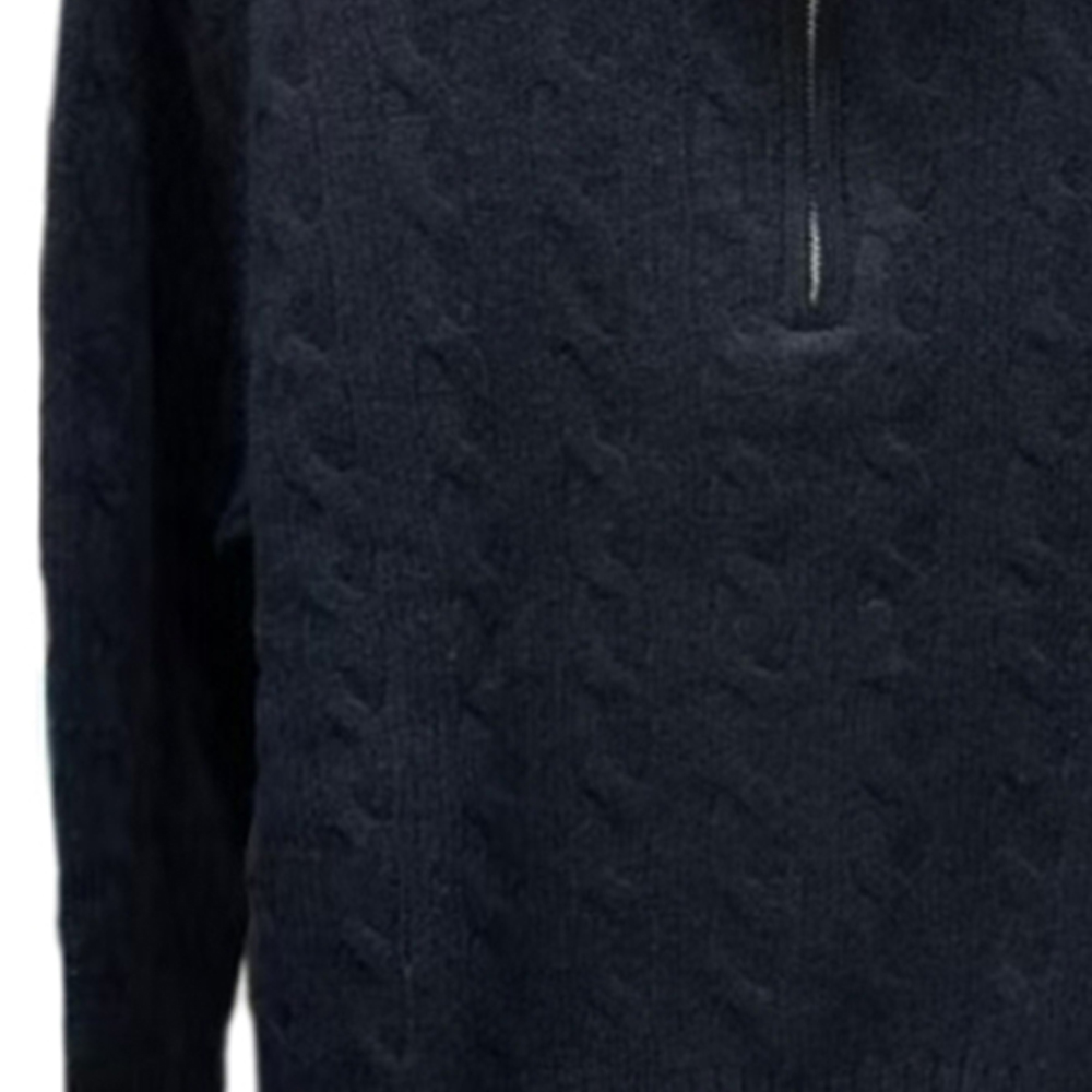 Shop (W) Polo Ralph Lauren Suéter Tejido Cuello Alto Azul Marino Pony Bordado FW24. WMPOSWENC021111-400