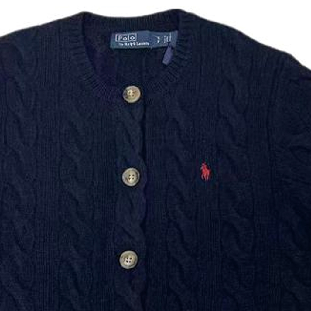 (Women) Polo Ralph Lauren  Navy Knit Cardigan with Logo Embroidery. 211910443-008 圖 4