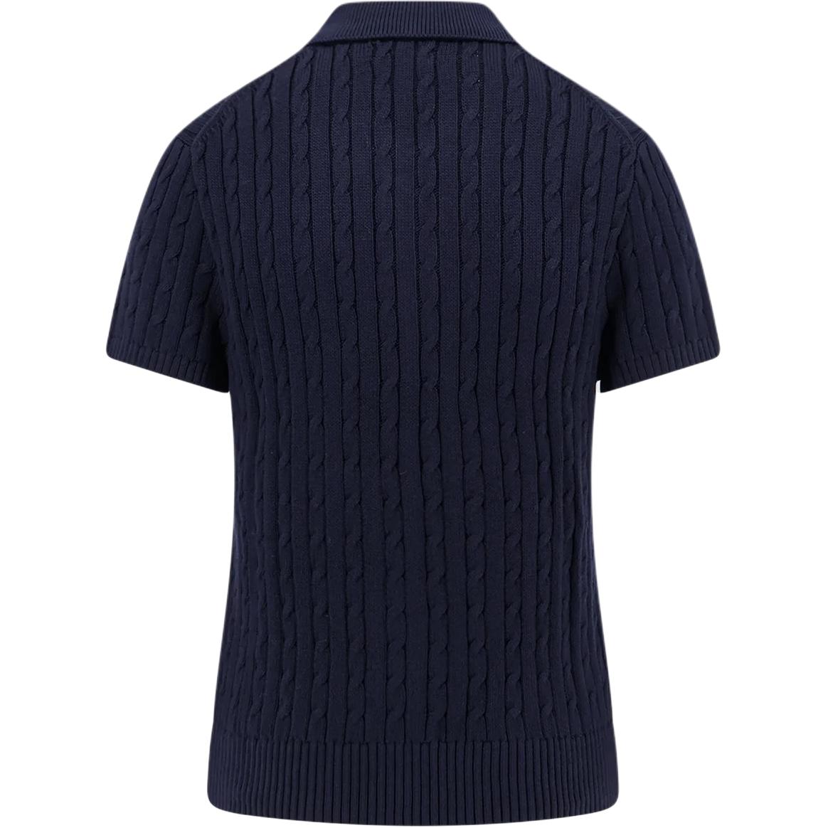 (Women) Polo Ralph Lauren  Navy Solid Logo Embroidered Short Sleeve Polo Shirt. 211963486-002 圖 3