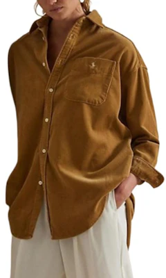 (W) Polo Ralph Lauren 宽松版标志宽领长袖衬衫按钮式上衣 WMPOSHTNDO20906-270 Details for (W) Polo Ralph Lauren 宽松版标志宽领长袖衬衫按钮式上衣 WMPOSHTNDO20906-270