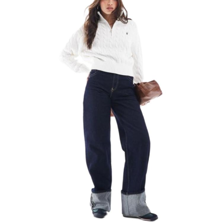 (Women) Polo Ralph Lauren  Oversized Solid Knit Sweater Long Sleeve White. WMPOSWENC021143-100 圖 3