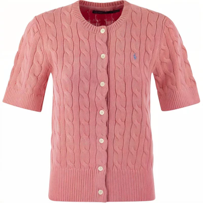 (W) Polo Ralph Lauren 粉色短袖針織Polo衫 211906814-004 Order (W) Polo Ralph Lauren 粉色短袖針織Polo衫 211906814-004