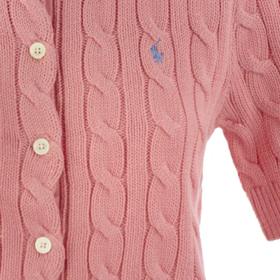 (W) Polo Ralph Lauren 粉色短袖針織Polo衫 211906814-004 1