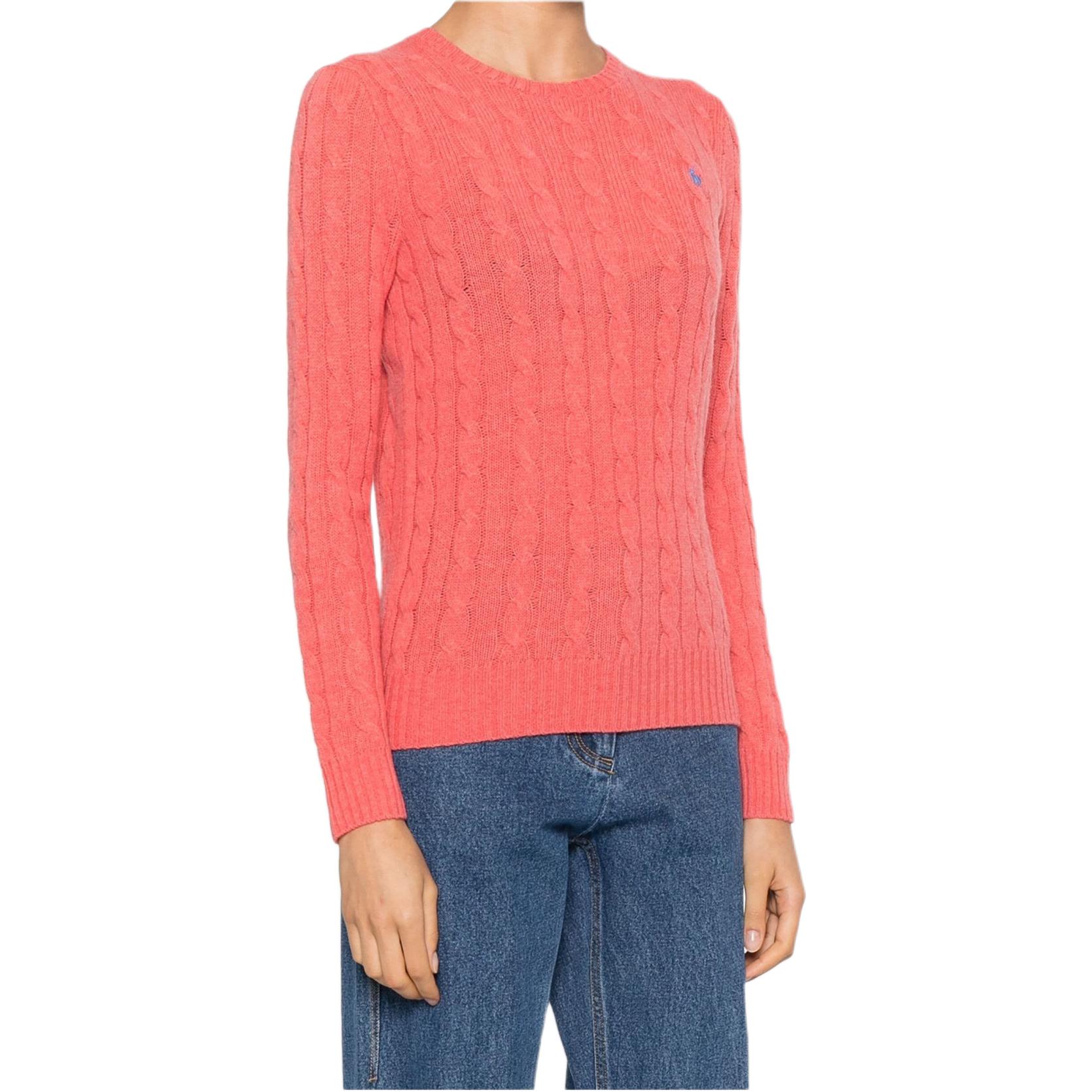 (Women) Polo Ralph Lauren  Pink Crewneck Long Sleeve Sweater with Logo. 211910421-024 圖 5