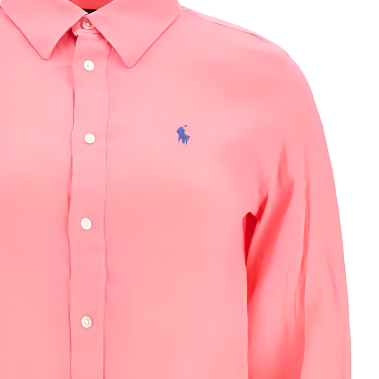 (Women) Polo Ralph Lauren  Pink Long Sleeve Polo Shirt with Logo Embroidery. 211970730-007 圖 5