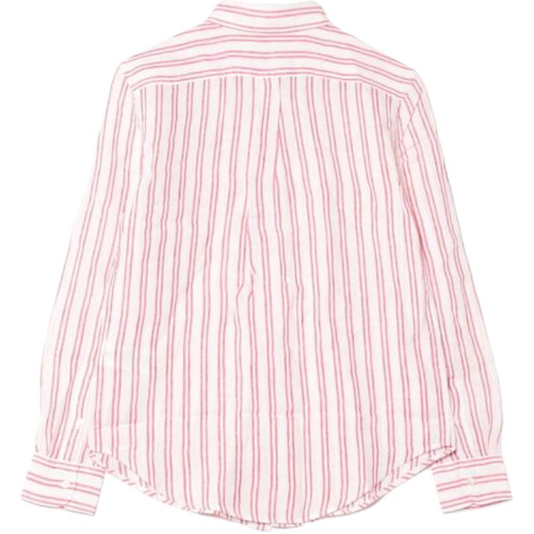 Lookbook (W) Polo Ralph Lauren 粉紅條紋長袖襯衫附刺繡標誌 211970691-008