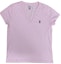Order (W) Polo Ralph Lauren 粉色V領休閒T恤,刺繡標誌設計。 211682523-032