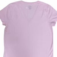 Sizing (W) Polo Ralph Lauren Camiseta Casual Rosa de Cuello en V con Logo Bordado. 211682523-032