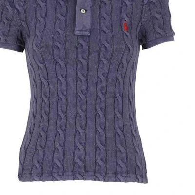 (Women) Polo Ralph Lauren Purple Logo Collar Short Sleeve Pullover Tee. 211943010-002 Purchase (Women) Polo Ralph Lauren Purple Logo Collar Short Sleeve Pullover Tee. 211943010-002
