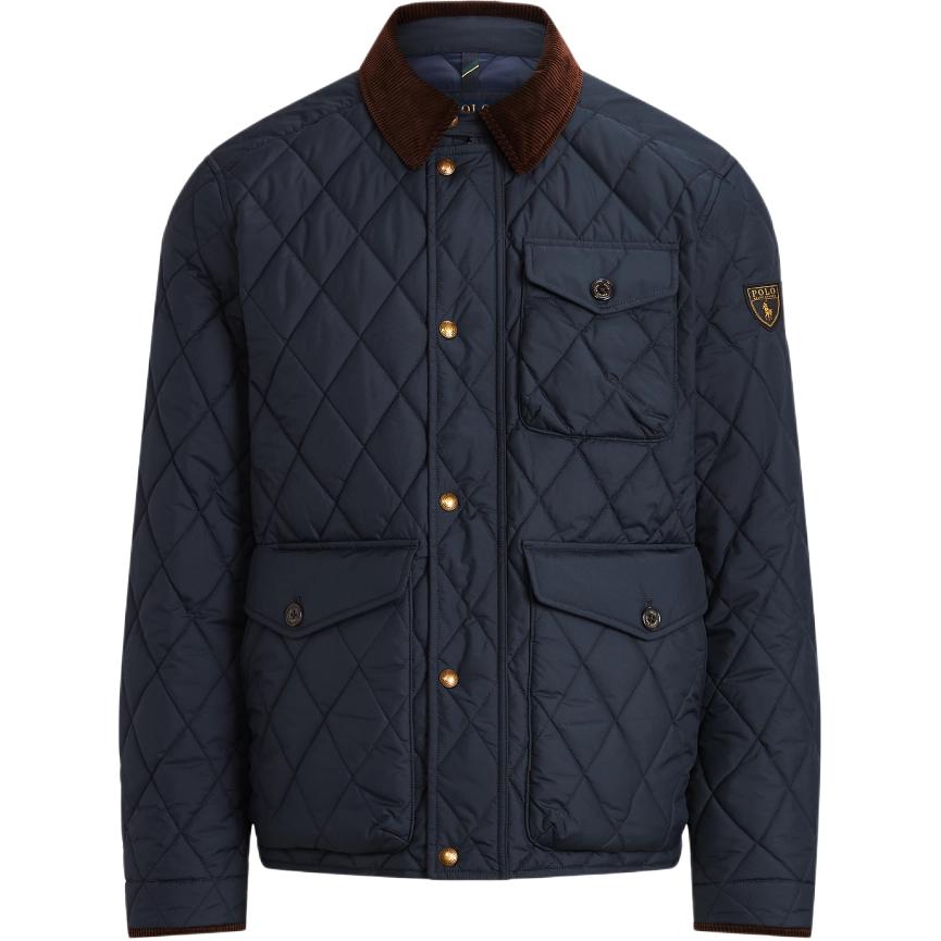 (Women) Polo Ralph Lauren  Quilted Navy Blue Logo Jacket FW22 Water-Resistant. MNPOOTW16020890-410