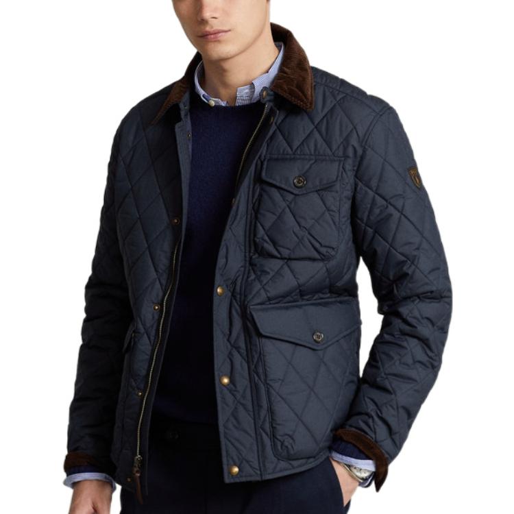 Purchase (W) Polo Ralph Lauren 防水紋理海軍藍Logo夾克 FW22. MNPOOTW16020890-410