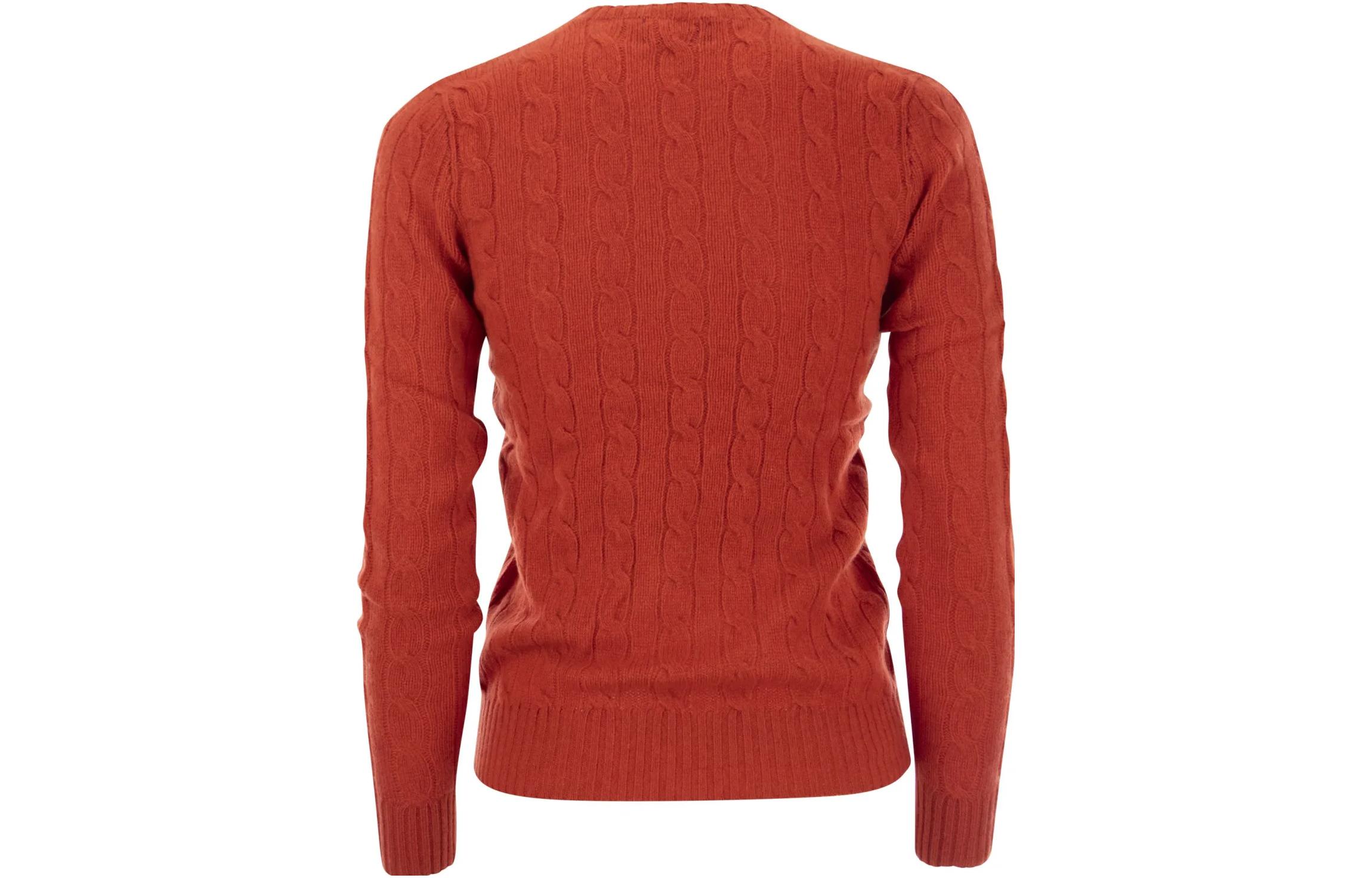 (Women) Polo Ralph Lauren  Red Crewneck Sweater with Logo Embroidery. 211910421-007 圖 3