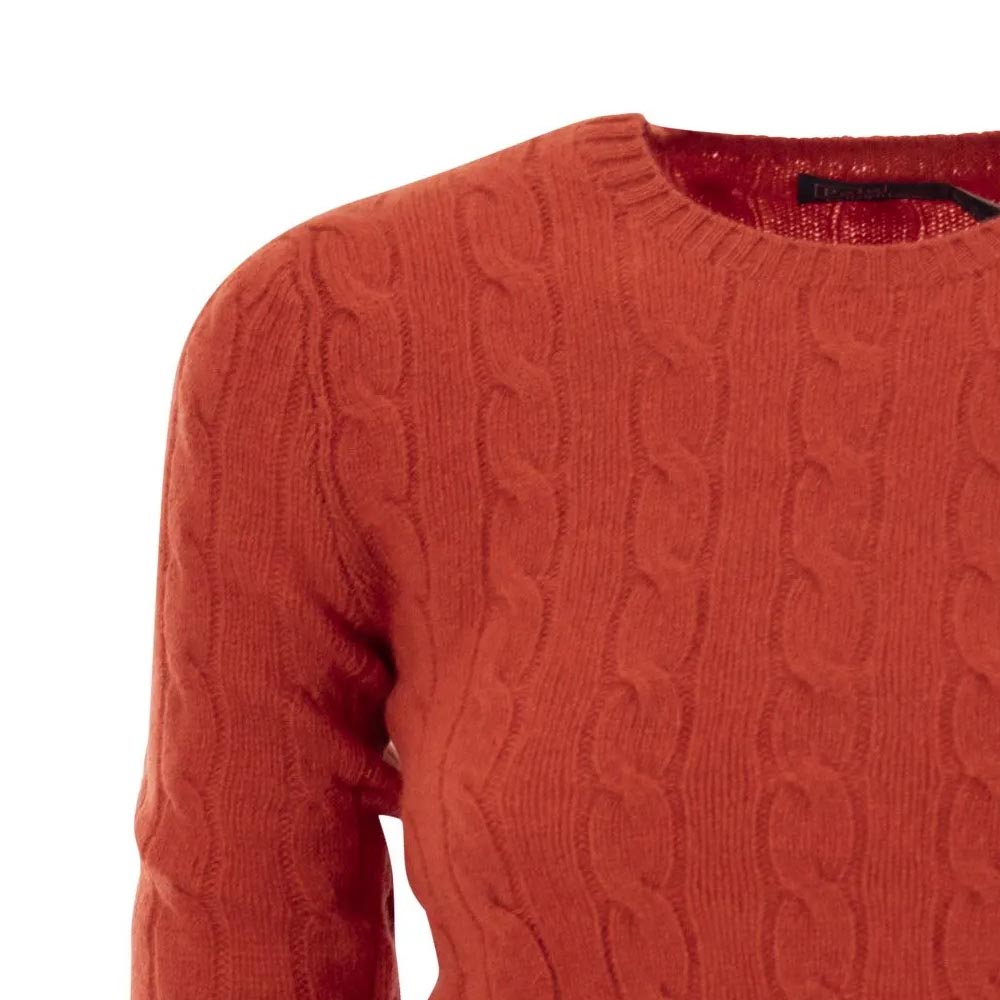 (Women) Polo Ralph Lauren  Red Crewneck Sweater with Logo Embroidery. 211910421-007 圖 5