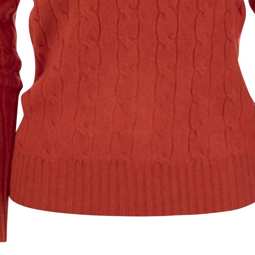 (Women) Polo Ralph Lauren  Red Crewneck Sweater with Logo Embroidery. 211910421-007 圖 8