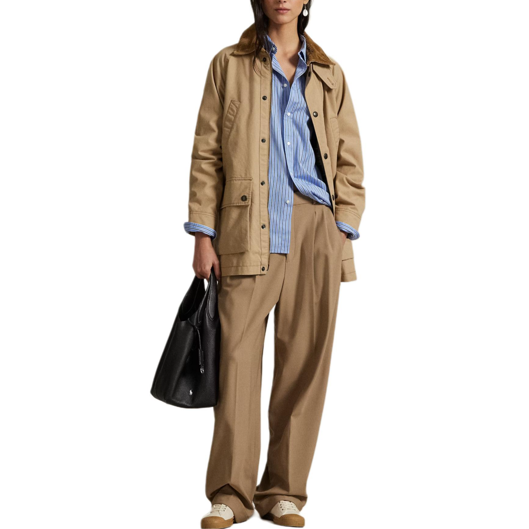 (Women) Polo Ralph Lauren  Relaxed Fit Cotton Jacket with Corduroy Collar 211971209-500 圖 3