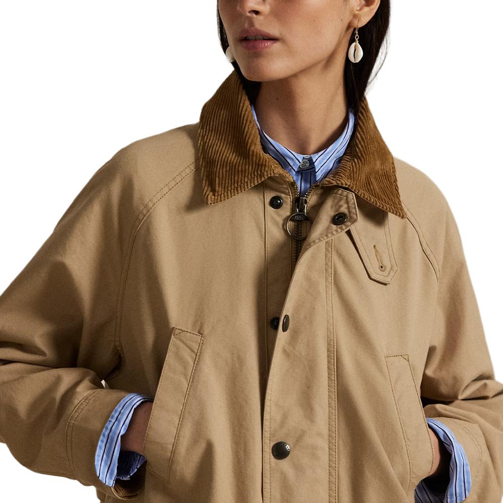 (Women) Polo Ralph Lauren  Relaxed Fit Cotton Jacket with Corduroy Collar 211971209-500 圖 7