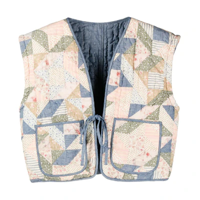 (Women) Polo Ralph Lauren Reversible V-Neck Tie Printed Vest - Multicolor 211901382-001
