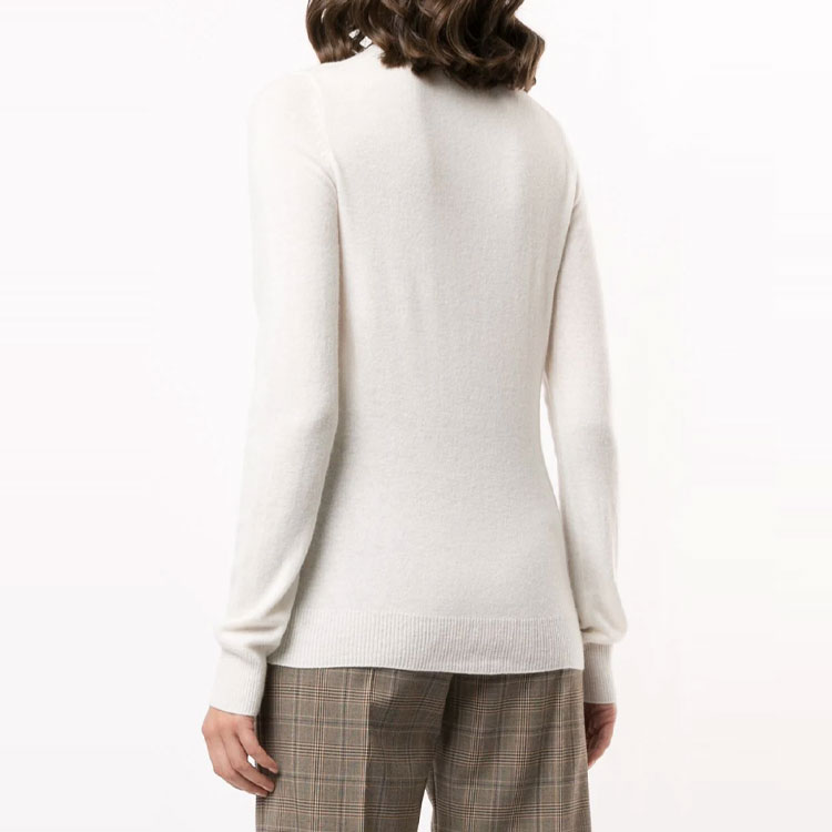 (Women) Polo Ralph Lauren  Ribbed Trim Pullover Sweater - White 211780391-007 圖 5