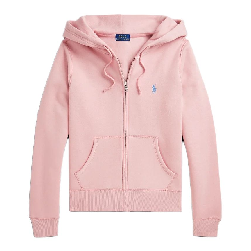 (Women) Polo Ralph Lauren  Rose Pink Pony Logo Zip-Up Hoodie. WMPOKNINFB20672