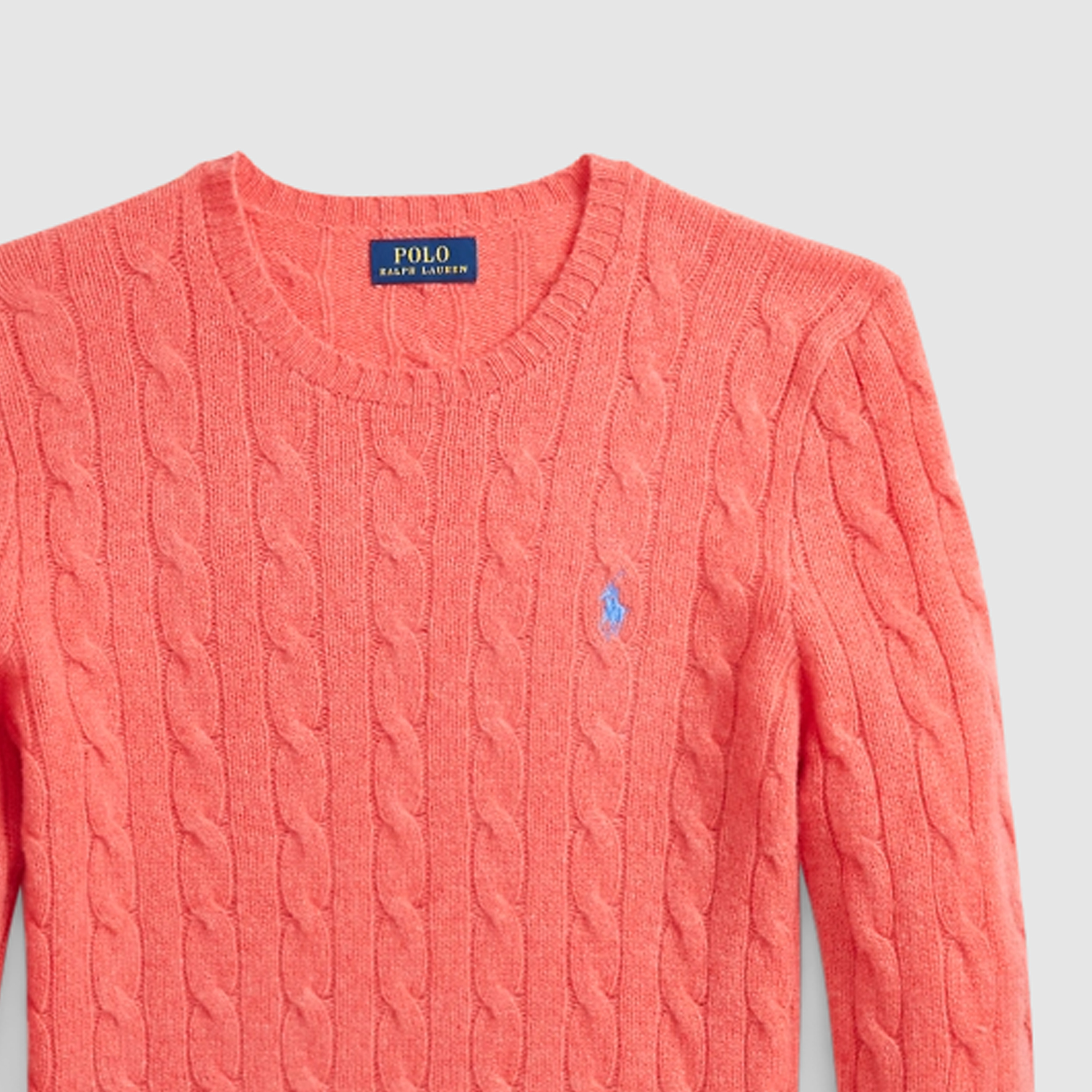 Shop (W) Polo Ralph Lauren 玫瑰红修身款针织毛衣 FW24 WMPOSWENC021014-999