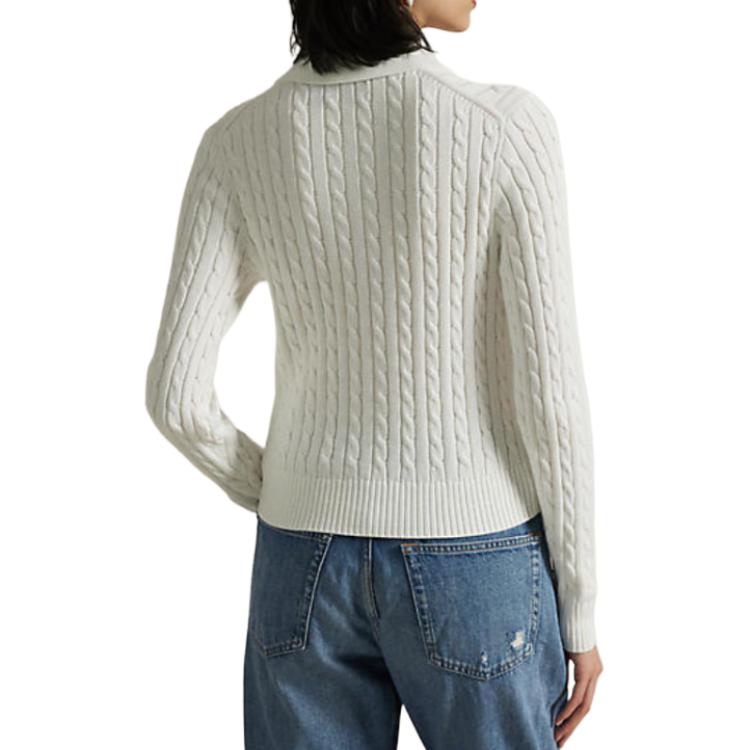 (Women) Polo Ralph Lauren  Slim-Fit White Long-Sleeve Cardigan Sweater. WMPOSWENDW20399-100 圖 5