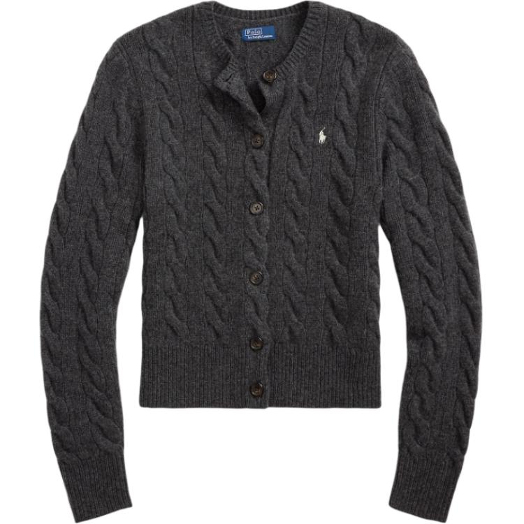 (Women) Polo Ralph Lauren  Slim Cable Knit Cardigan Gray Stone South Color. WMPOSWENDW20291-020 圖 2