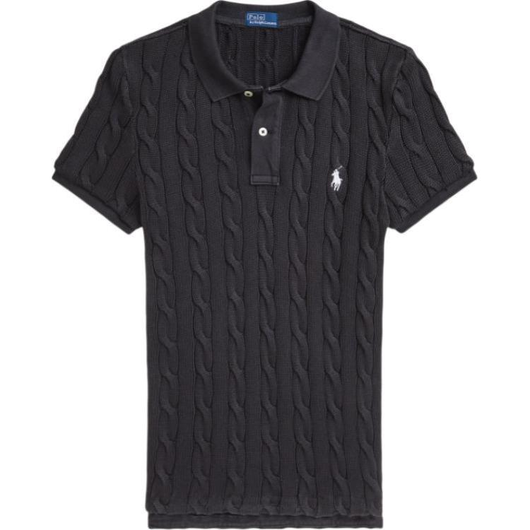 Buy (W) Polo Ralph Lauren修身款黑色針織馬標Polo衫 WMPOKNINB920178