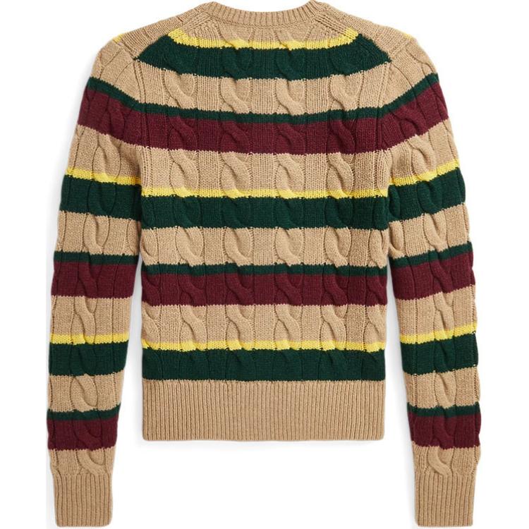(Women) Polo Ralph Lauren  Slim Fit Camel Knit Sweater with Striped Cable Knit. 211949980001 圖 3