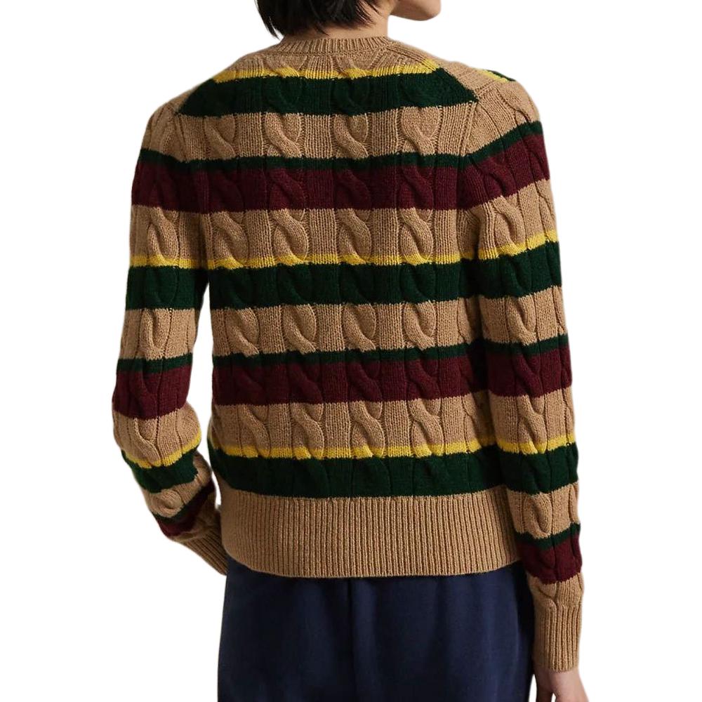 (Women) Polo Ralph Lauren  Slim Fit Camel Knit Sweater with Striped Cable Knit. 211949980001 圖 5
