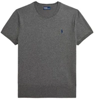 (Women) Polo Ralph Lauren Slim Fit Grey T-Shirt with Embroidered Pony Logo. WMPOSWENC021392-020 (Women) Polo Ralph Lauren Slim Fit Grey T-Shirt with Embroidered Pony Logo. WMPOSWENC021392-020